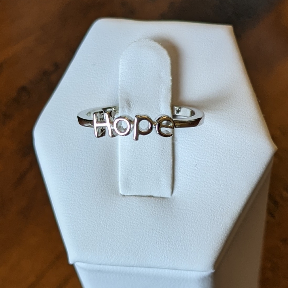 Sterling silver "Hope" ring - Picture 10 of 10